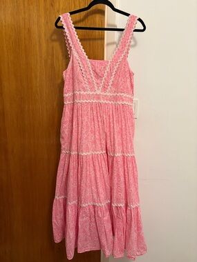 Lilly Pulitzer NWT Pollie Midi Dress Pink Invest A Gator $258 Retail size 12